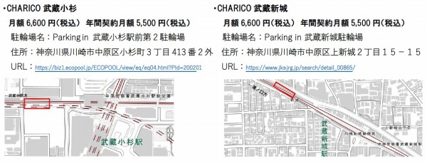 ジェイアール東日本都市開発の専用駐輪場付き子供乗せ電動自転車定額 