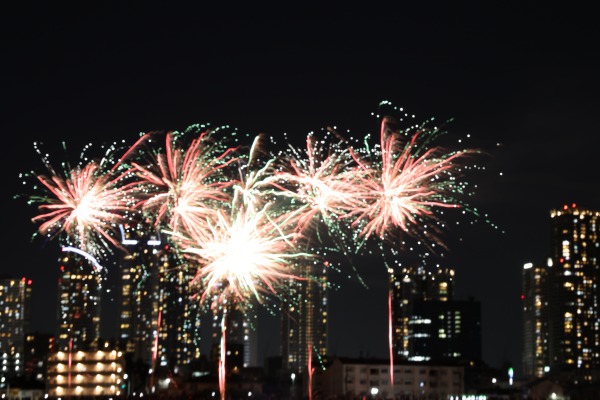 丸子の渡し花火