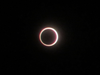 武蔵小杉で観測した金環日食