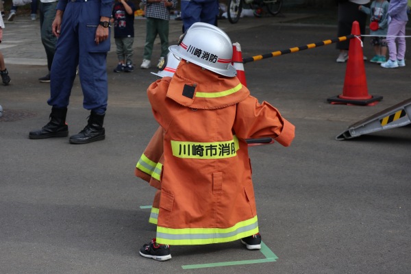 消防服での撮影