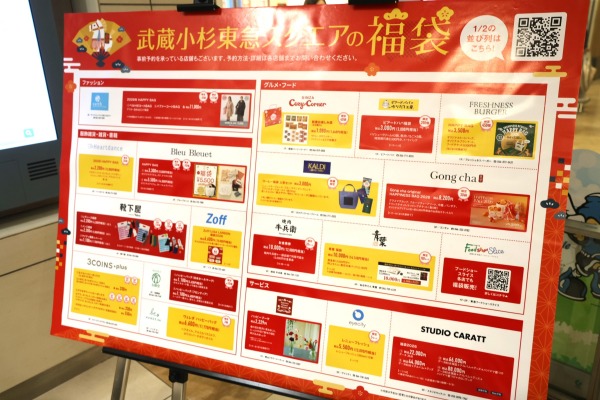 武蔵小杉東急スクエアの福袋