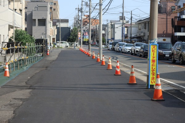 小杉十字路近く