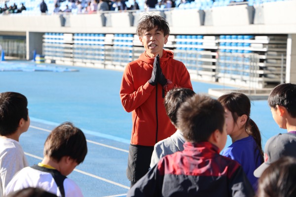 富士通陸上競技部協力による「ランニング教室」（子どもの部）