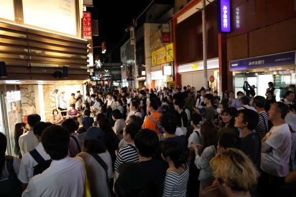 20時過ぎ、閉店の挨拶