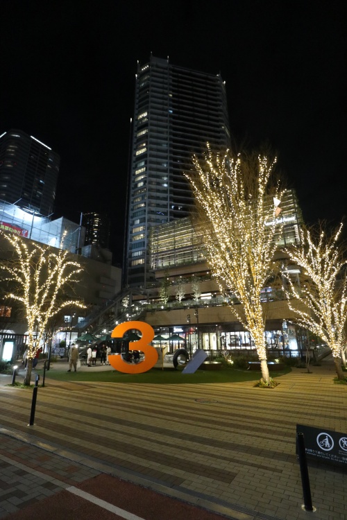 Kosugi 3rd Avenueのクリスマスライトアップ